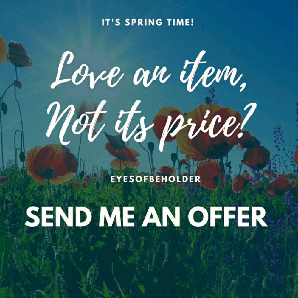 Love an item, not it's price? Make an offer!